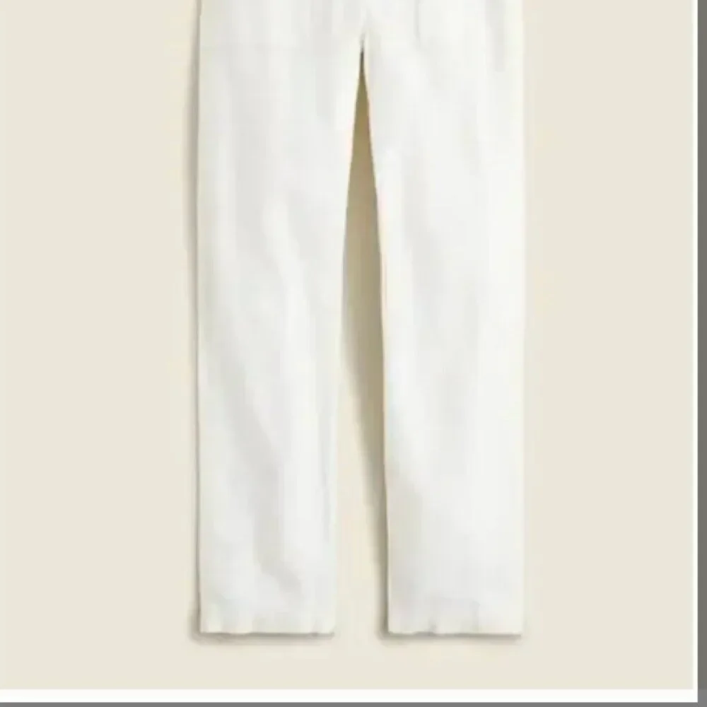 J. Crew bx764 Seaside cargo pant in linen-TENCEL™ lyocell blend White NWt 12P